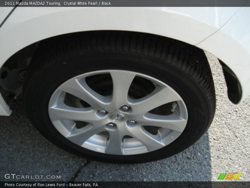 Crystal White Pearl / Black 2011 Mazda MAZDA2 Touring