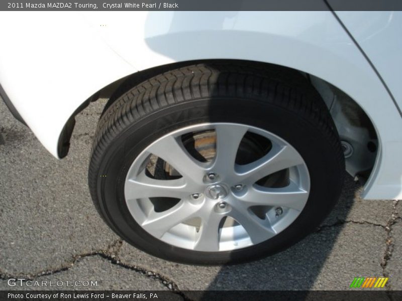 Crystal White Pearl / Black 2011 Mazda MAZDA2 Touring