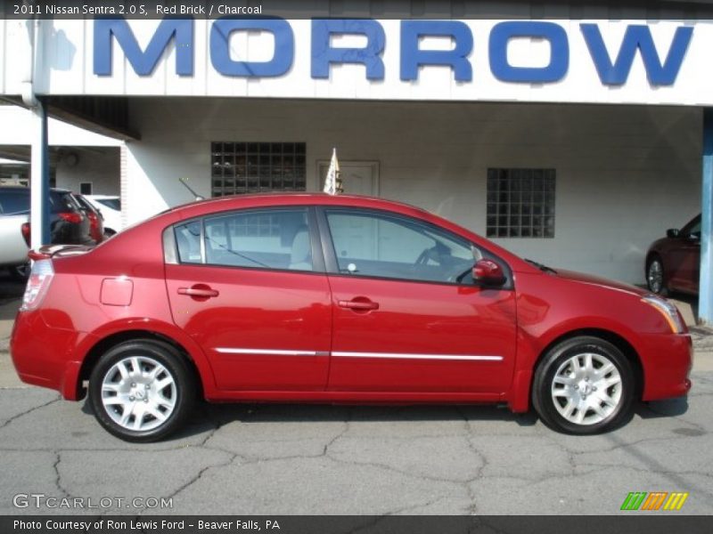 Red Brick / Charcoal 2011 Nissan Sentra 2.0 S