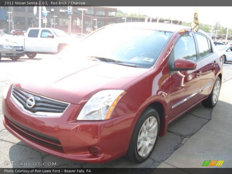 Red Brick / Charcoal 2011 Nissan Sentra 2.0 S