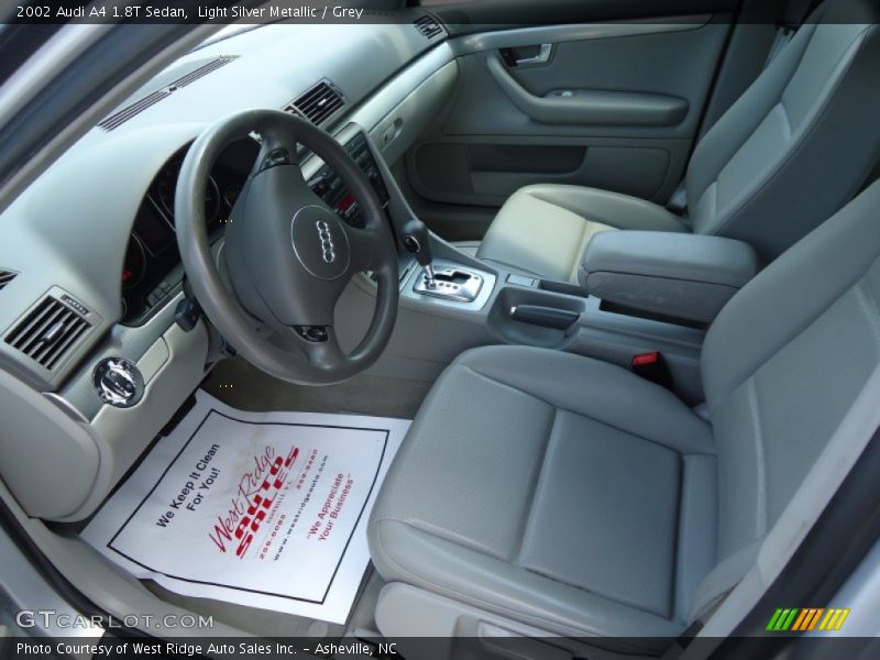 Light Silver Metallic / Grey 2002 Audi A4 1.8T Sedan