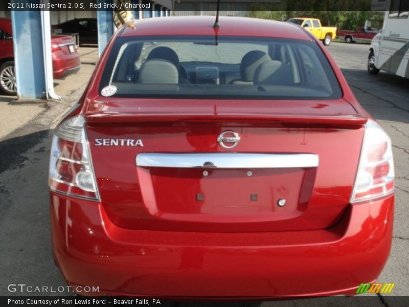 Red Brick / Charcoal 2011 Nissan Sentra 2.0 S
