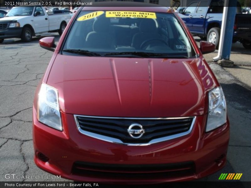 Red Brick / Charcoal 2011 Nissan Sentra 2.0 S