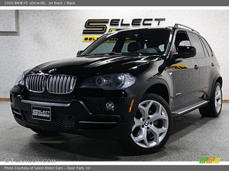 Jet Black / Black 2009 BMW X5 xDrive48i