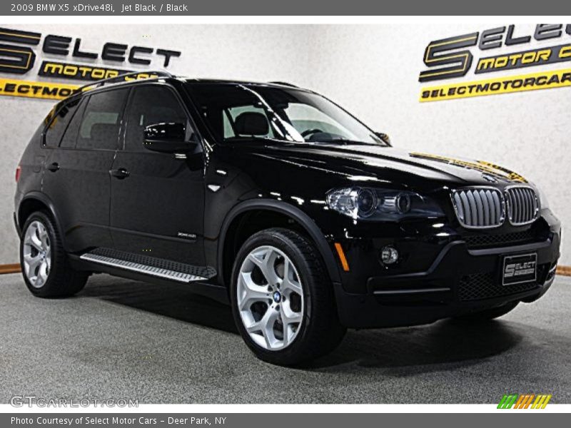 Jet Black / Black 2009 BMW X5 xDrive48i