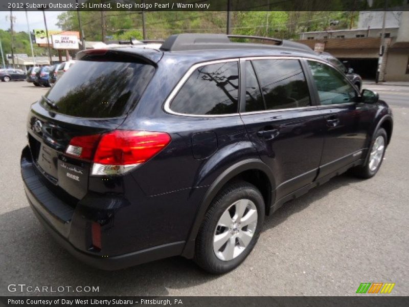 Deep Indigo Pearl / Warm Ivory 2012 Subaru Outback 2.5i Limited