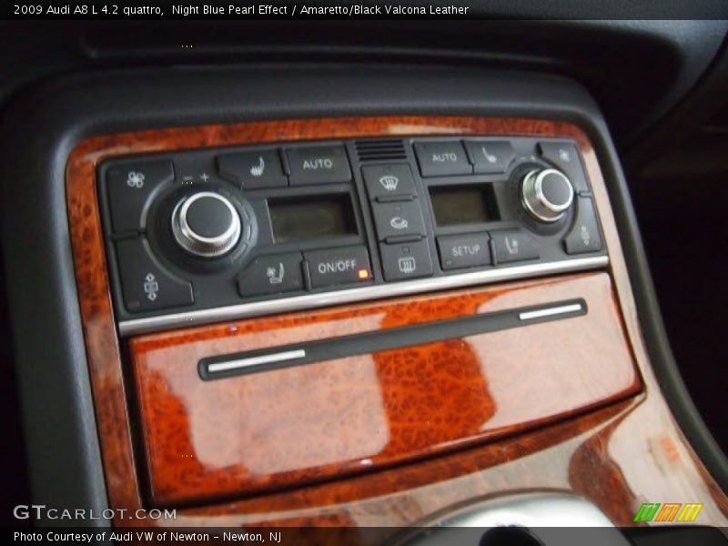 Night Blue Pearl Effect / Amaretto/Black Valcona Leather 2009 Audi A8 L 4.2 quattro