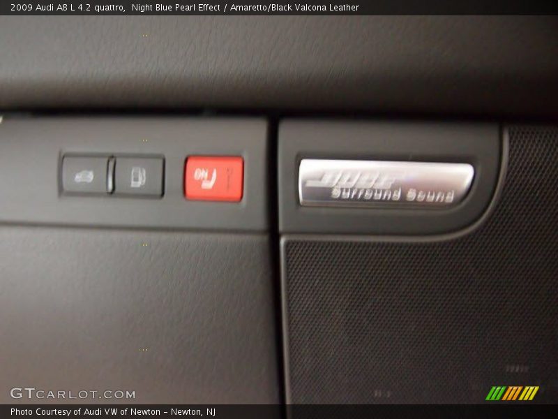 Night Blue Pearl Effect / Amaretto/Black Valcona Leather 2009 Audi A8 L 4.2 quattro