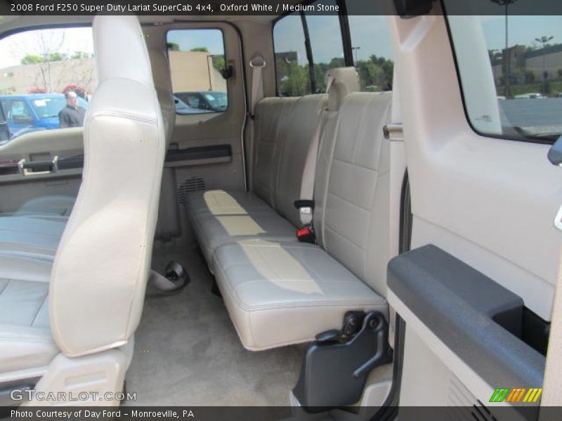 Oxford White / Medium Stone 2008 Ford F250 Super Duty Lariat SuperCab 4x4