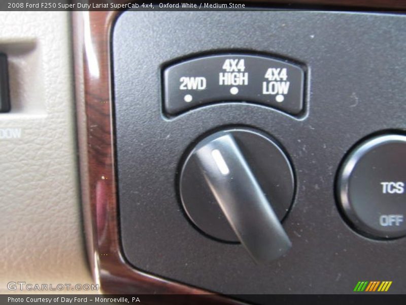 Oxford White / Medium Stone 2008 Ford F250 Super Duty Lariat SuperCab 4x4