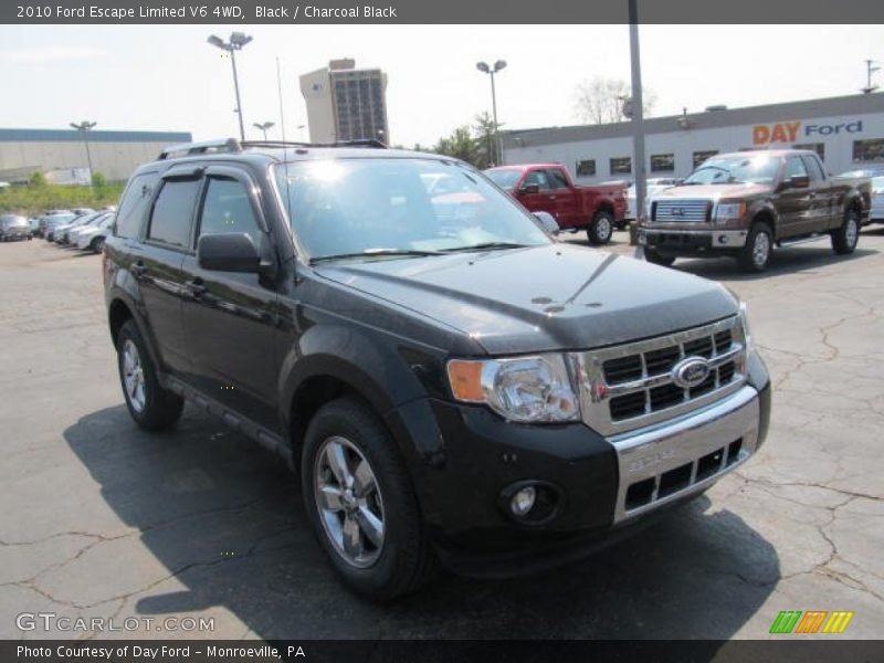Black / Charcoal Black 2010 Ford Escape Limited V6 4WD