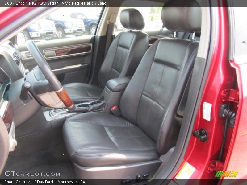 Vivid Red Metallic / Sand 2007 Lincoln MKZ AWD Sedan