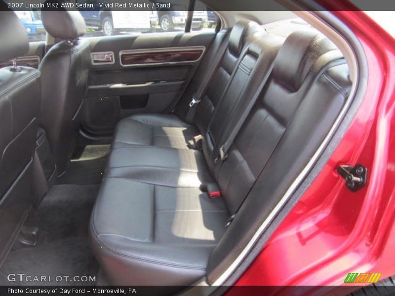Vivid Red Metallic / Sand 2007 Lincoln MKZ AWD Sedan