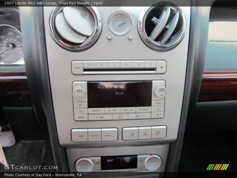 Vivid Red Metallic / Sand 2007 Lincoln MKZ AWD Sedan