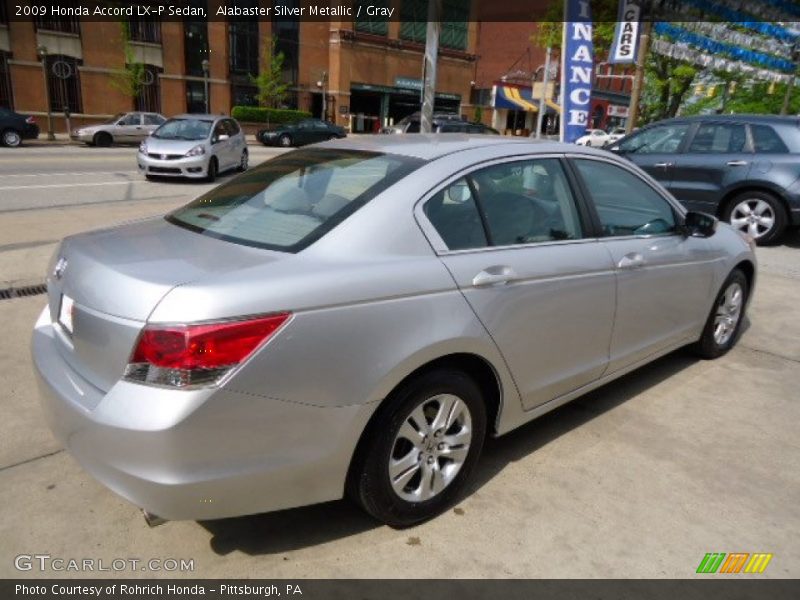 Alabaster Silver Metallic / Gray 2009 Honda Accord LX-P Sedan