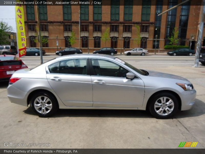 Alabaster Silver Metallic / Gray 2009 Honda Accord LX-P Sedan
