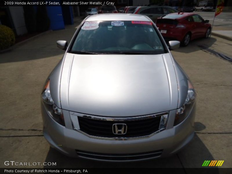 Alabaster Silver Metallic / Gray 2009 Honda Accord LX-P Sedan