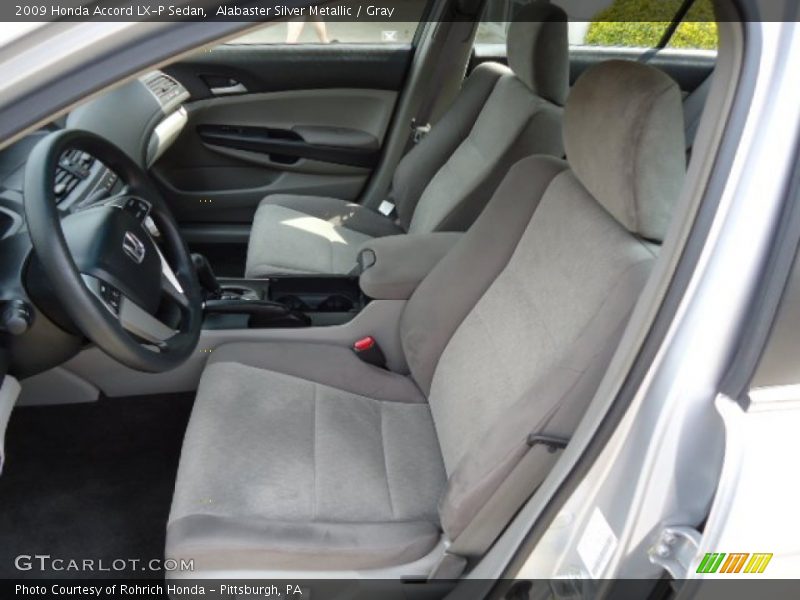 Alabaster Silver Metallic / Gray 2009 Honda Accord LX-P Sedan