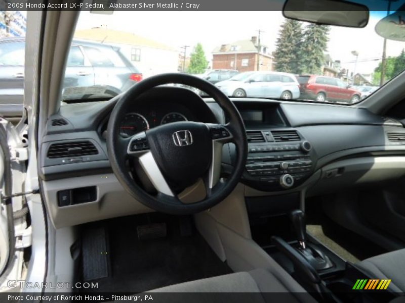 Alabaster Silver Metallic / Gray 2009 Honda Accord LX-P Sedan
