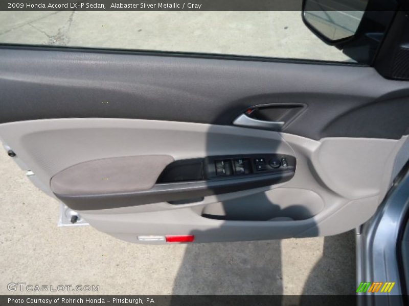 Alabaster Silver Metallic / Gray 2009 Honda Accord LX-P Sedan