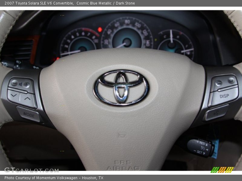 Cosmic Blue Metallic / Dark Stone 2007 Toyota Solara SLE V6 Convertible