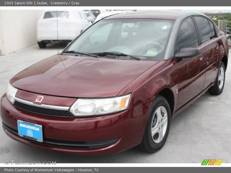 Cranberry / Gray 2003 Saturn ION 1 Sedan