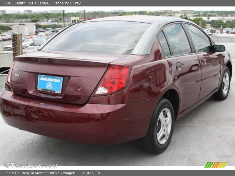 Cranberry / Gray 2003 Saturn ION 1 Sedan