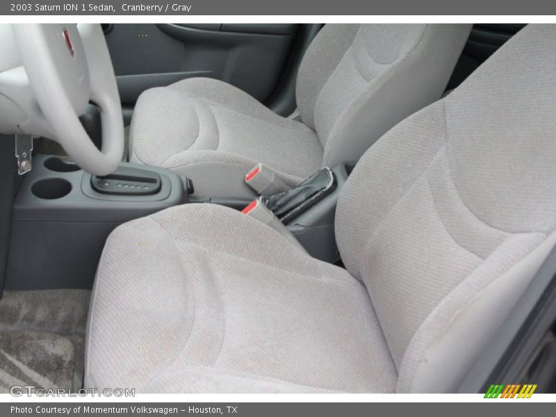 Cranberry / Gray 2003 Saturn ION 1 Sedan