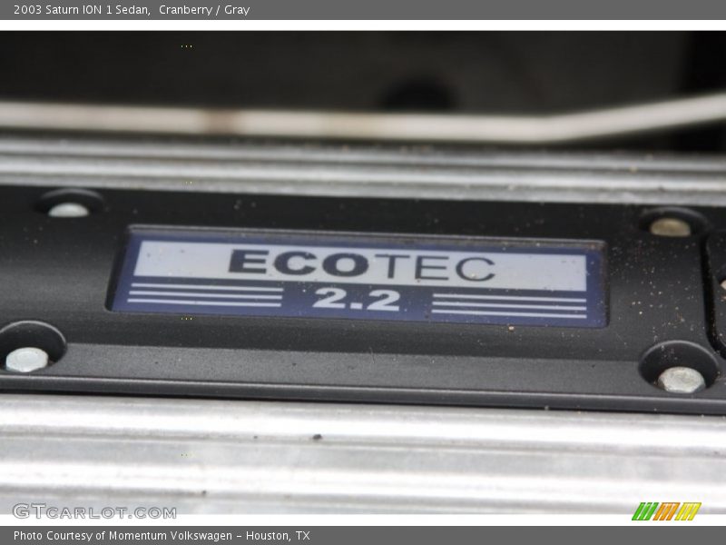 Cranberry / Gray 2003 Saturn ION 1 Sedan