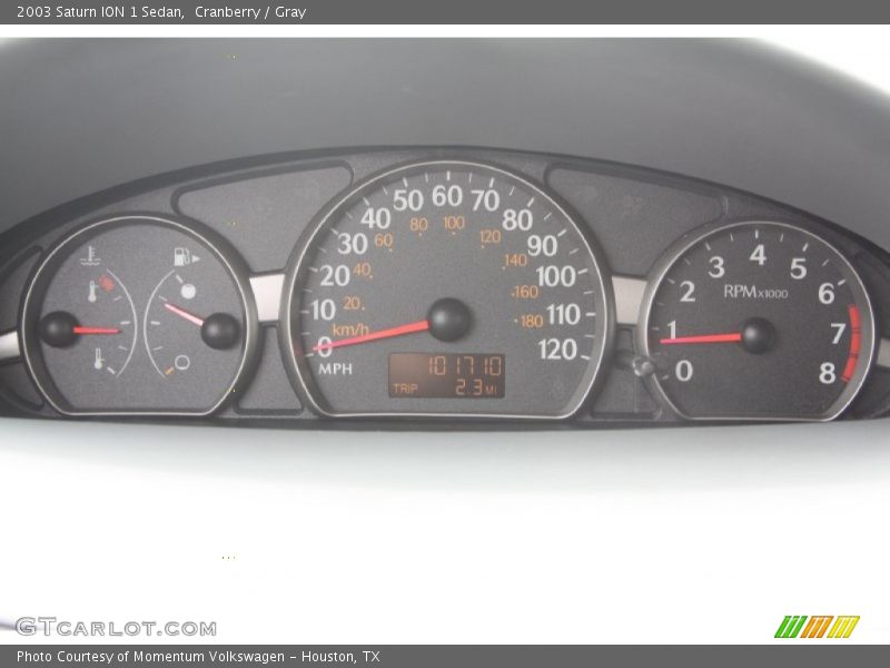 Cranberry / Gray 2003 Saturn ION 1 Sedan