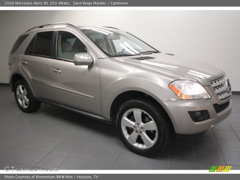 Sand Beige Metallic / Cashmere 2009 Mercedes-Benz ML 350 4Matic