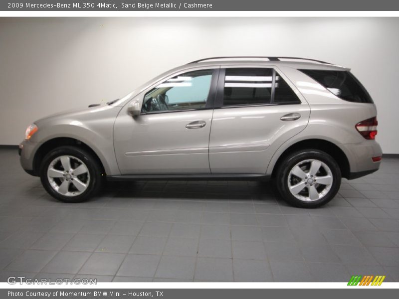 Sand Beige Metallic / Cashmere 2009 Mercedes-Benz ML 350 4Matic