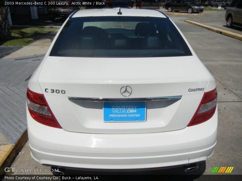 Arctic White / Black 2009 Mercedes-Benz C 300 Luxury