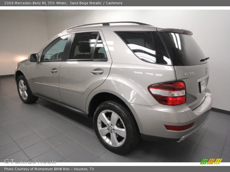 Sand Beige Metallic / Cashmere 2009 Mercedes-Benz ML 350 4Matic