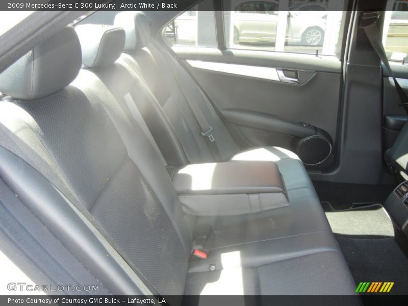 Arctic White / Black 2009 Mercedes-Benz C 300 Luxury