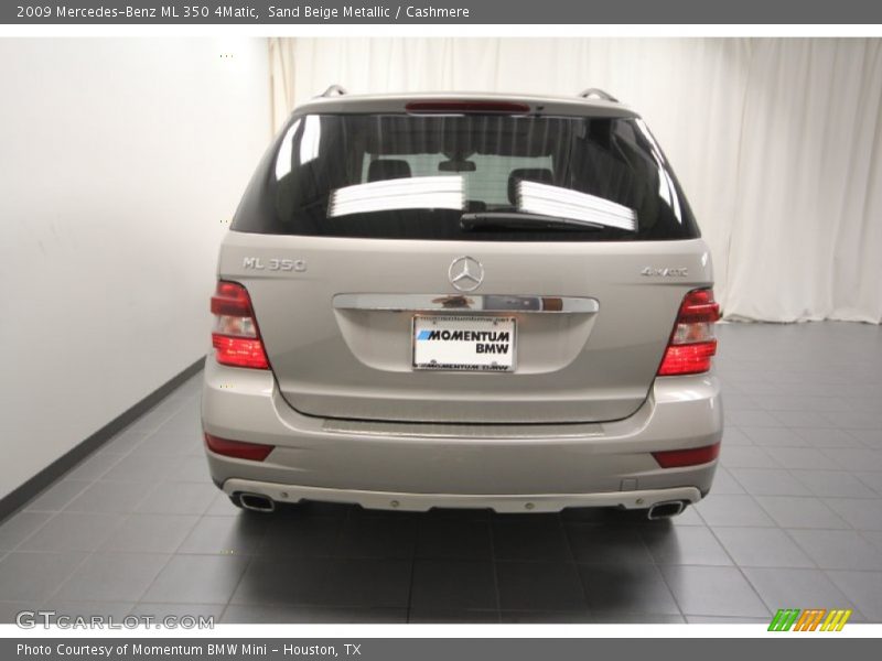 Sand Beige Metallic / Cashmere 2009 Mercedes-Benz ML 350 4Matic