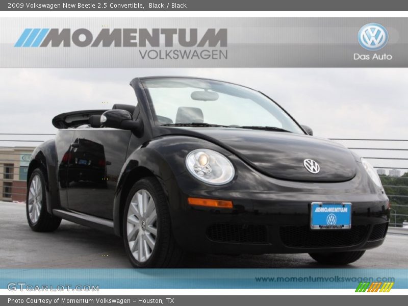 Black / Black 2009 Volkswagen New Beetle 2.5 Convertible