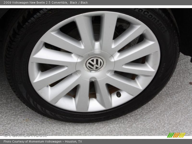 Black / Black 2009 Volkswagen New Beetle 2.5 Convertible