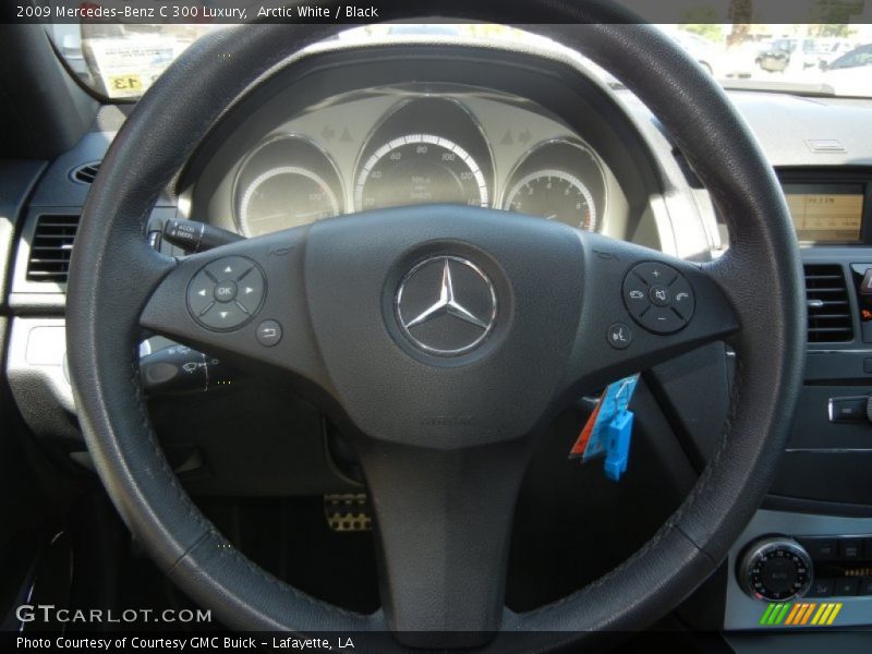 Arctic White / Black 2009 Mercedes-Benz C 300 Luxury