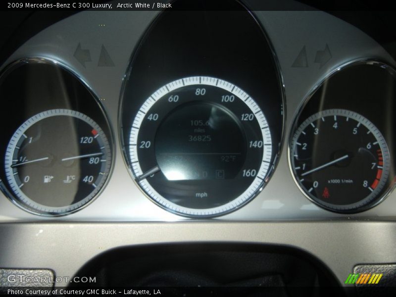Arctic White / Black 2009 Mercedes-Benz C 300 Luxury