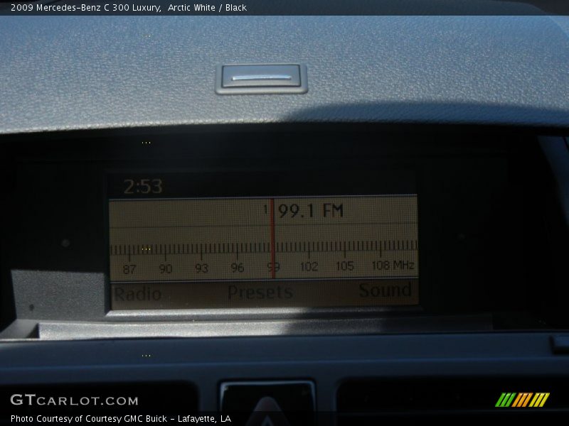 Arctic White / Black 2009 Mercedes-Benz C 300 Luxury