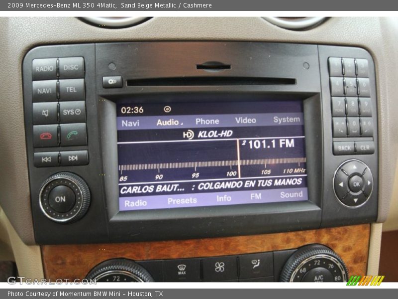 Sand Beige Metallic / Cashmere 2009 Mercedes-Benz ML 350 4Matic