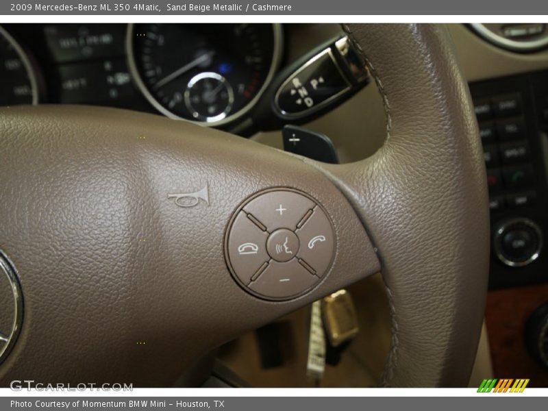 Sand Beige Metallic / Cashmere 2009 Mercedes-Benz ML 350 4Matic
