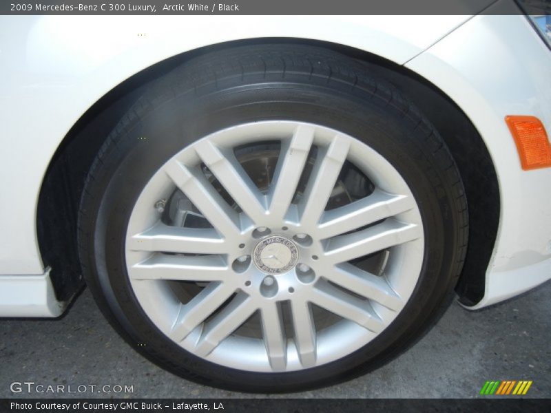 Arctic White / Black 2009 Mercedes-Benz C 300 Luxury
