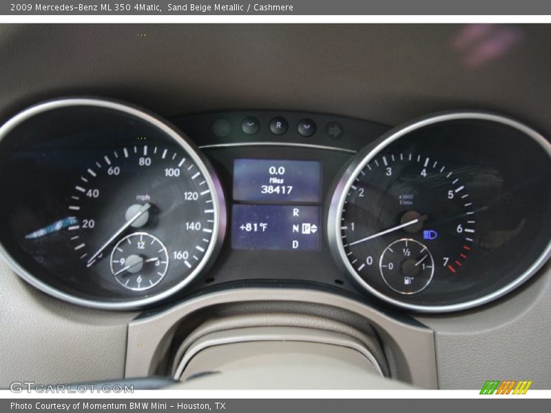 Sand Beige Metallic / Cashmere 2009 Mercedes-Benz ML 350 4Matic