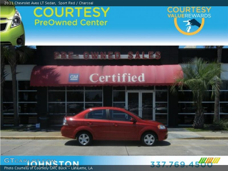 Sport Red / Charcoal 2011 Chevrolet Aveo LT Sedan