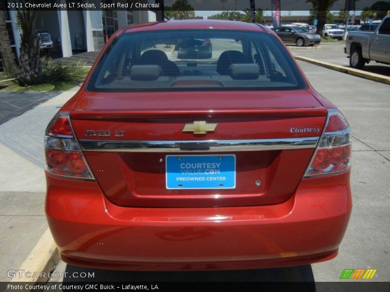 Sport Red / Charcoal 2011 Chevrolet Aveo LT Sedan