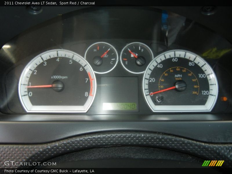 Sport Red / Charcoal 2011 Chevrolet Aveo LT Sedan
