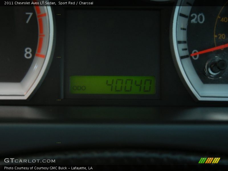 Sport Red / Charcoal 2011 Chevrolet Aveo LT Sedan