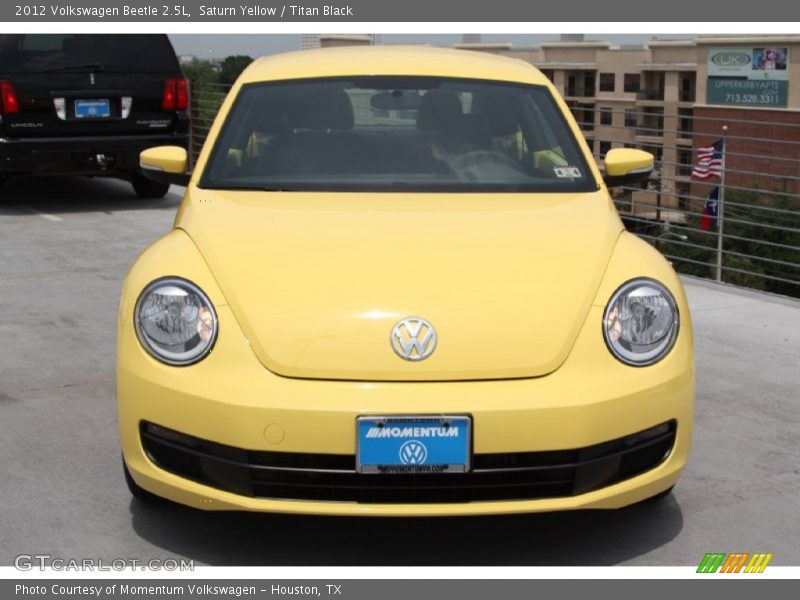 Saturn Yellow / Titan Black 2012 Volkswagen Beetle 2.5L